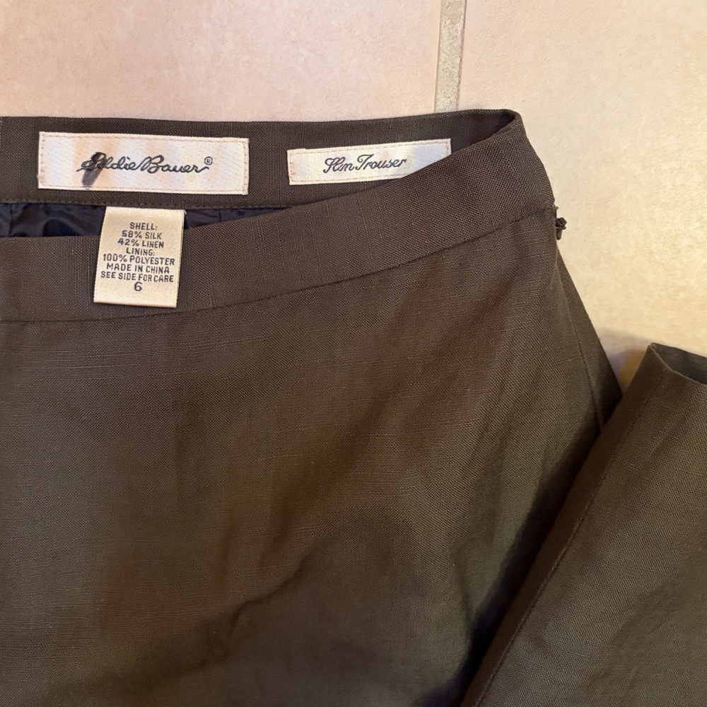 Eddie Bauer Women’s Silk / Linen Trousers